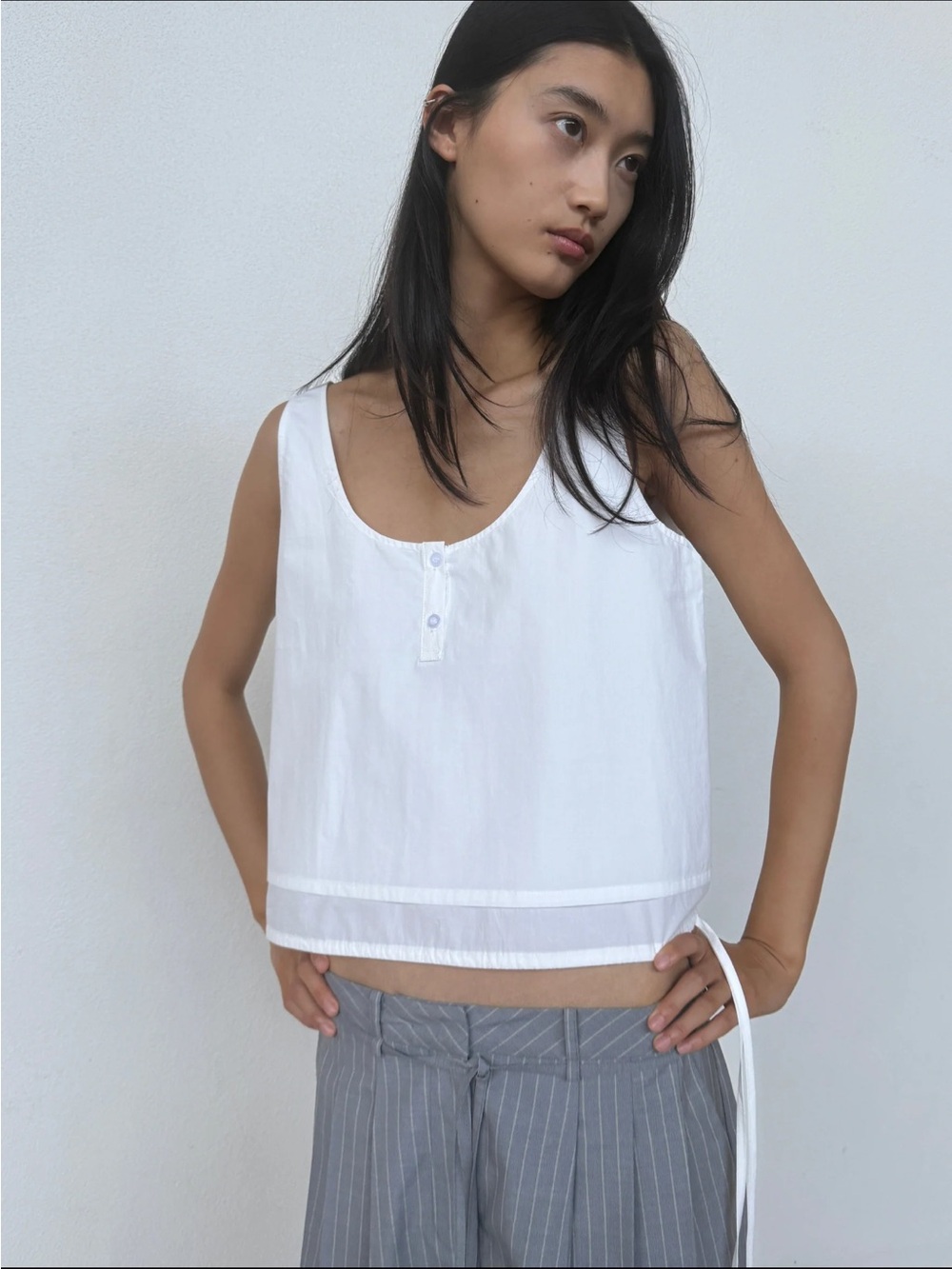 Deiji Studios Layered Top - White